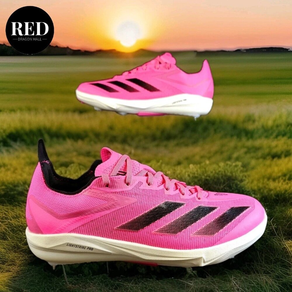 Adidas Adizero Electric+ TPU Baseball Cleats Lucid Pink IF8485 - Men's Size 8.5